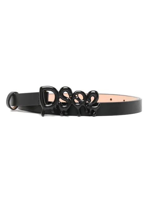 Dsquared2 logo-buckle leather belt