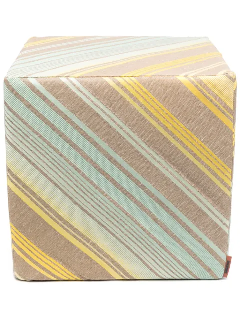 Missoni Home Saint Remy cube pouf 40x40x40