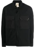 Ten C zip-up shirt jacket - Black