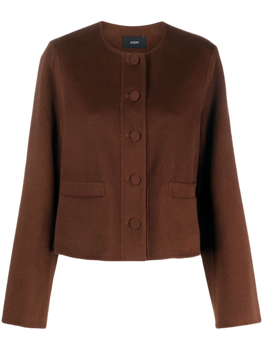 Shop Joseph Jerome Button-up Jacket In Brown