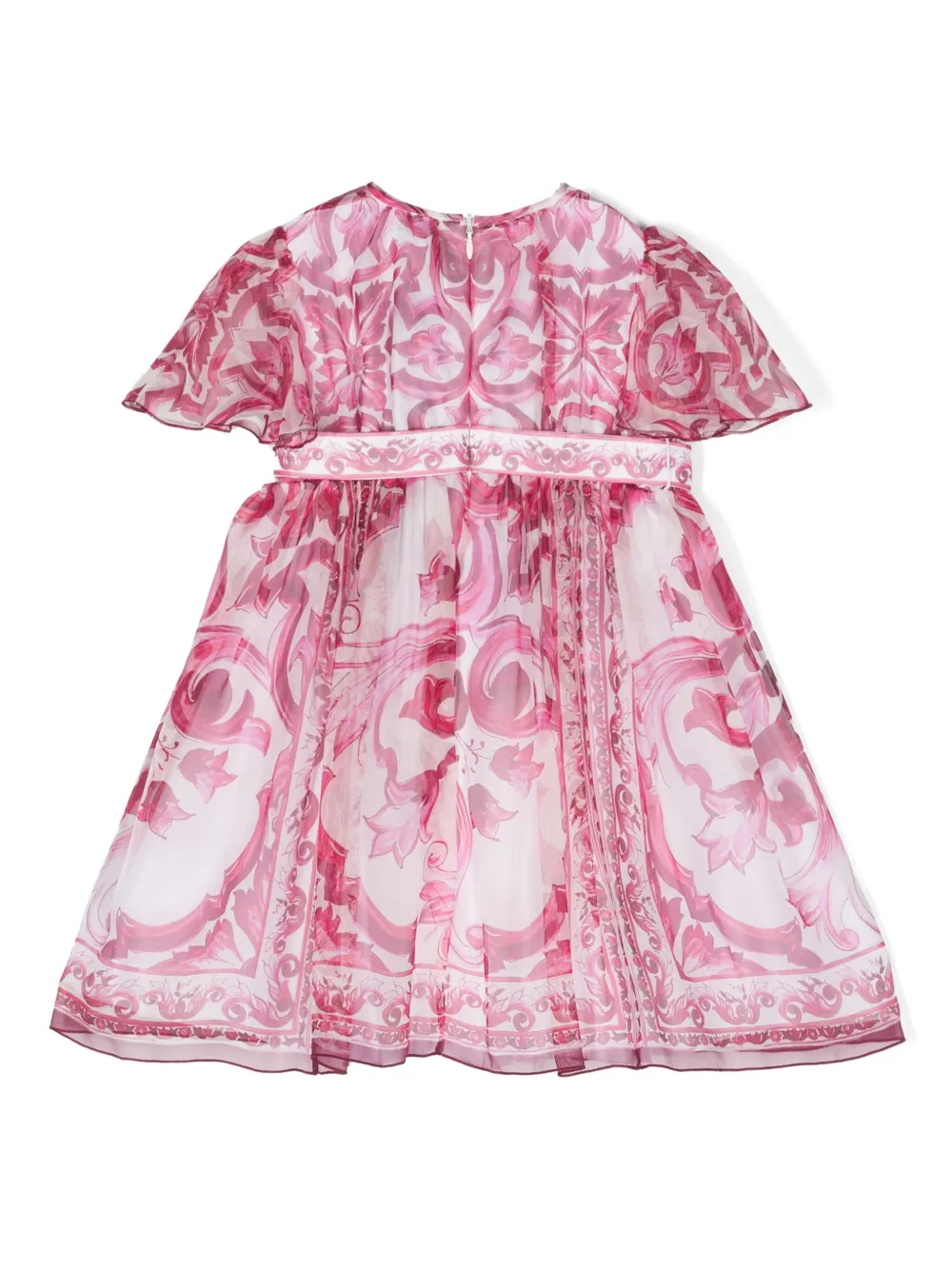 Dolce & Gabbana Kids Jurk met bloemenprint - Roze