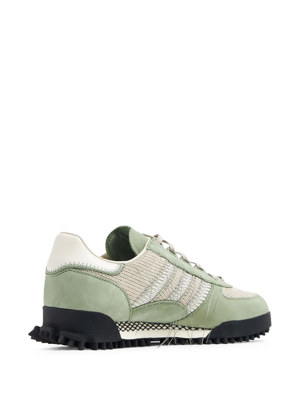 Shop Adidas Originals Frayed Lace-up Sneakers In Green