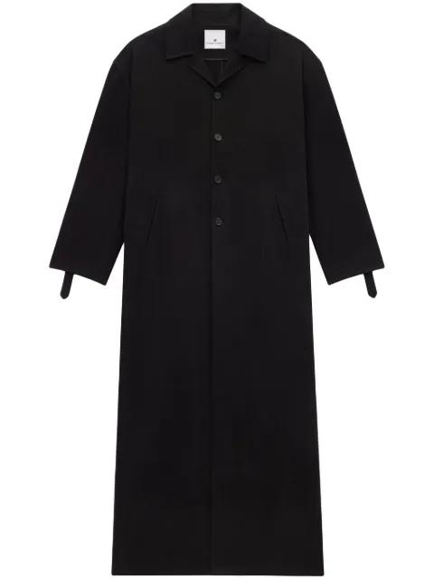 Courrèges abrigo cocoon con botones