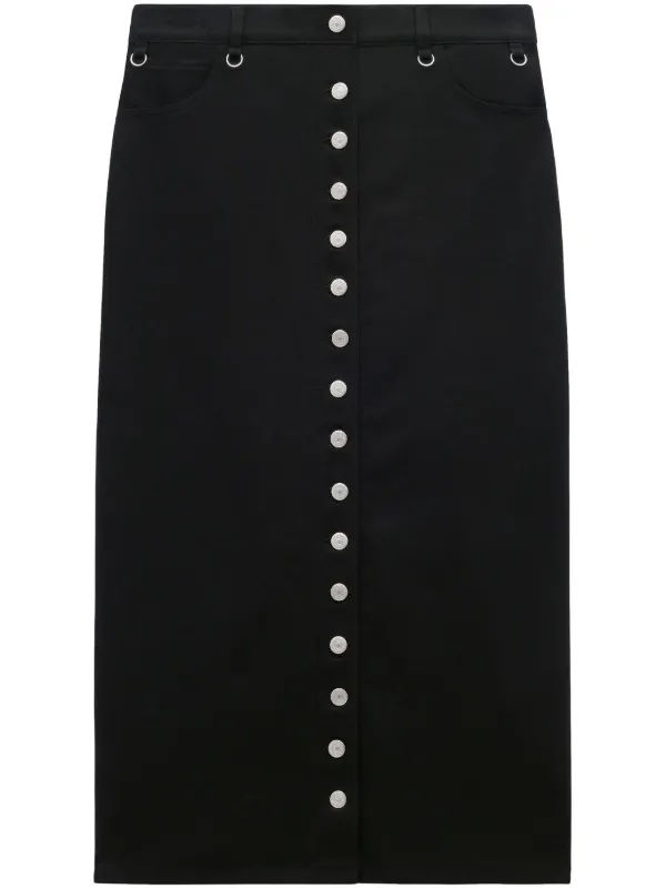 スカート Courreges Black denim midi skirt Courrèges Black denim midi skirt | TheDoubleF