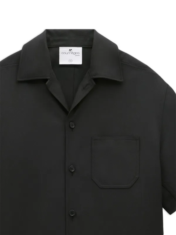 Courrèges Skater Retro Shirt | Black | FARFETCH 