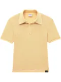Courrèges logo-patch polo shirt - Yellow