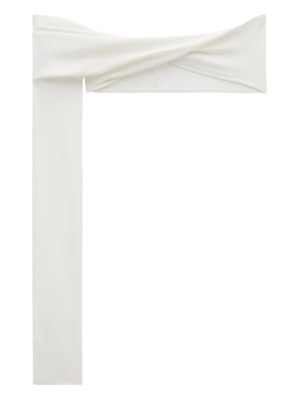 Courrèges Twist-detail Crepe Top In White