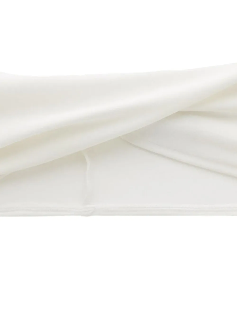 Courrèges twist-detail crepe top - Wit