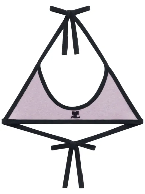 Courrèges contrasting-trim bralette