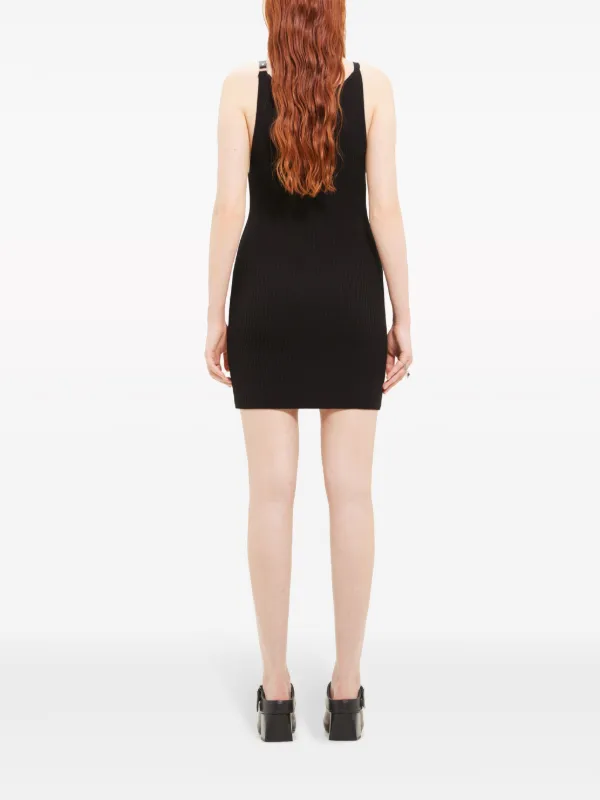 Courreges リブニット ミニドレス Courrèges リブニット ミニドレス | ブラック | FARFETCH JP