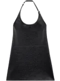 Courrèges buckle-detail halterneck minidress - Black