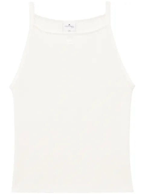 Courrèges top tejido de canalé