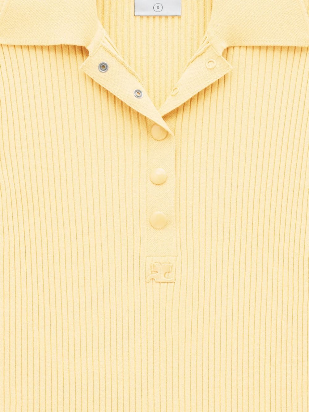 Courrèges Iconic polo shirt - Geel