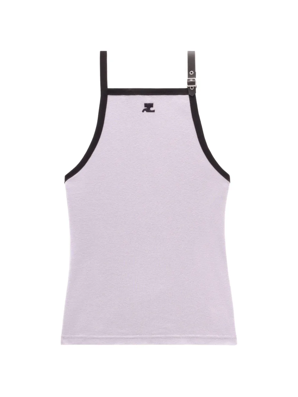 Courrèges Katoenen tanktop met gesp Grijs