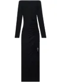 Courrèges gathered maxi dress - Black