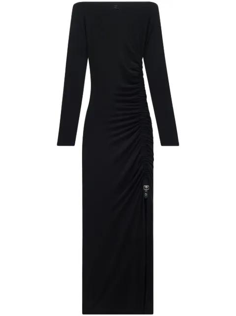 Courrèges GATHER CREPE JERSEY LONG DRESS