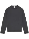 Courrèges shoulder-snaps sweater - Grey