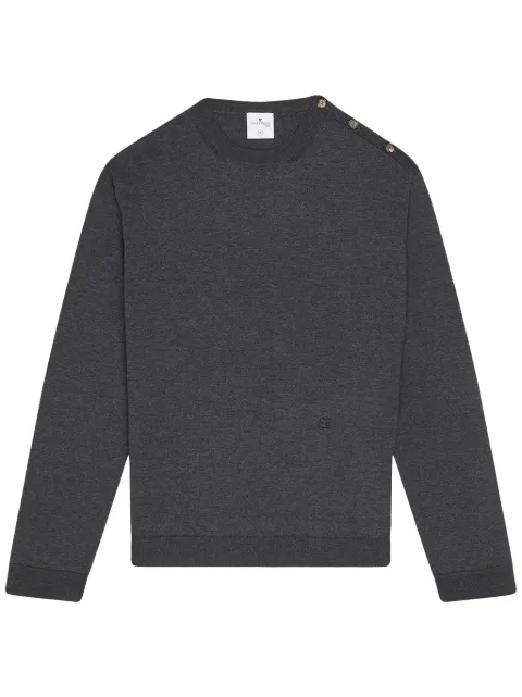 Courrèges pull à épaule boutonnée
