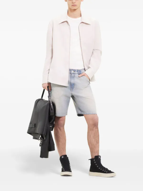 courrèges hommes Courrèges Zipped Twill Shirt | Neutrals | FARFETCH JO