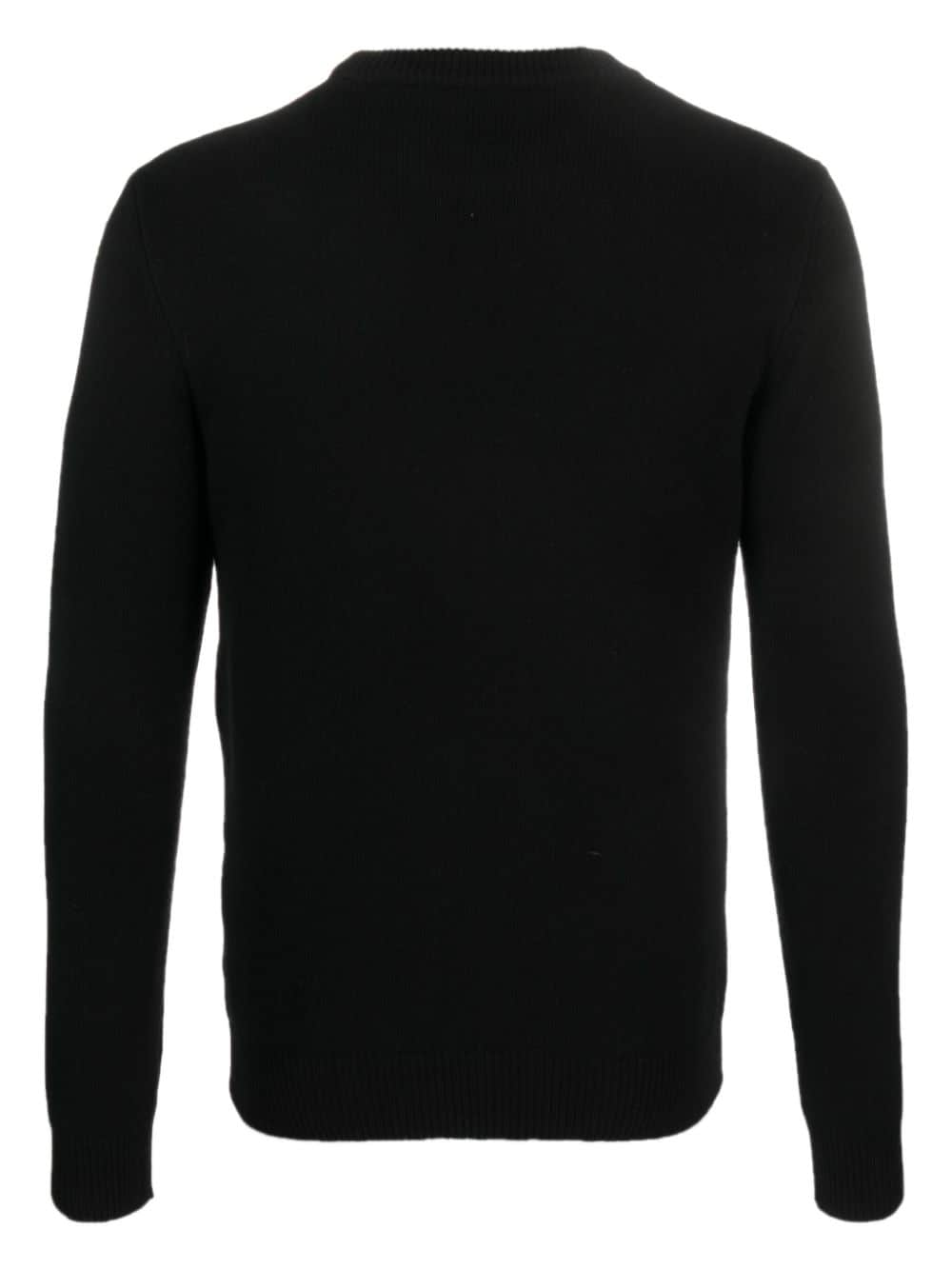 Cenere GB crew-neck wool-blend jumper - Zwart