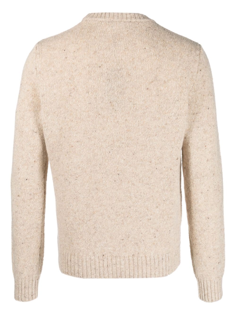 Cenere GB mélange-effect crew-neck jumper - Beige