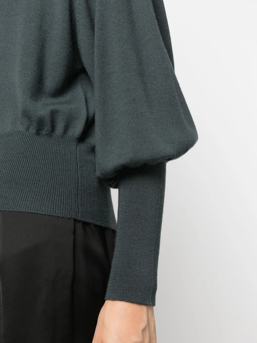 ⭐️FABIANA FILIPPI 茶系ドレープネック セーター⭐️ Fabiana Filippi Cashmere-blend Turtleneck Long Dress women