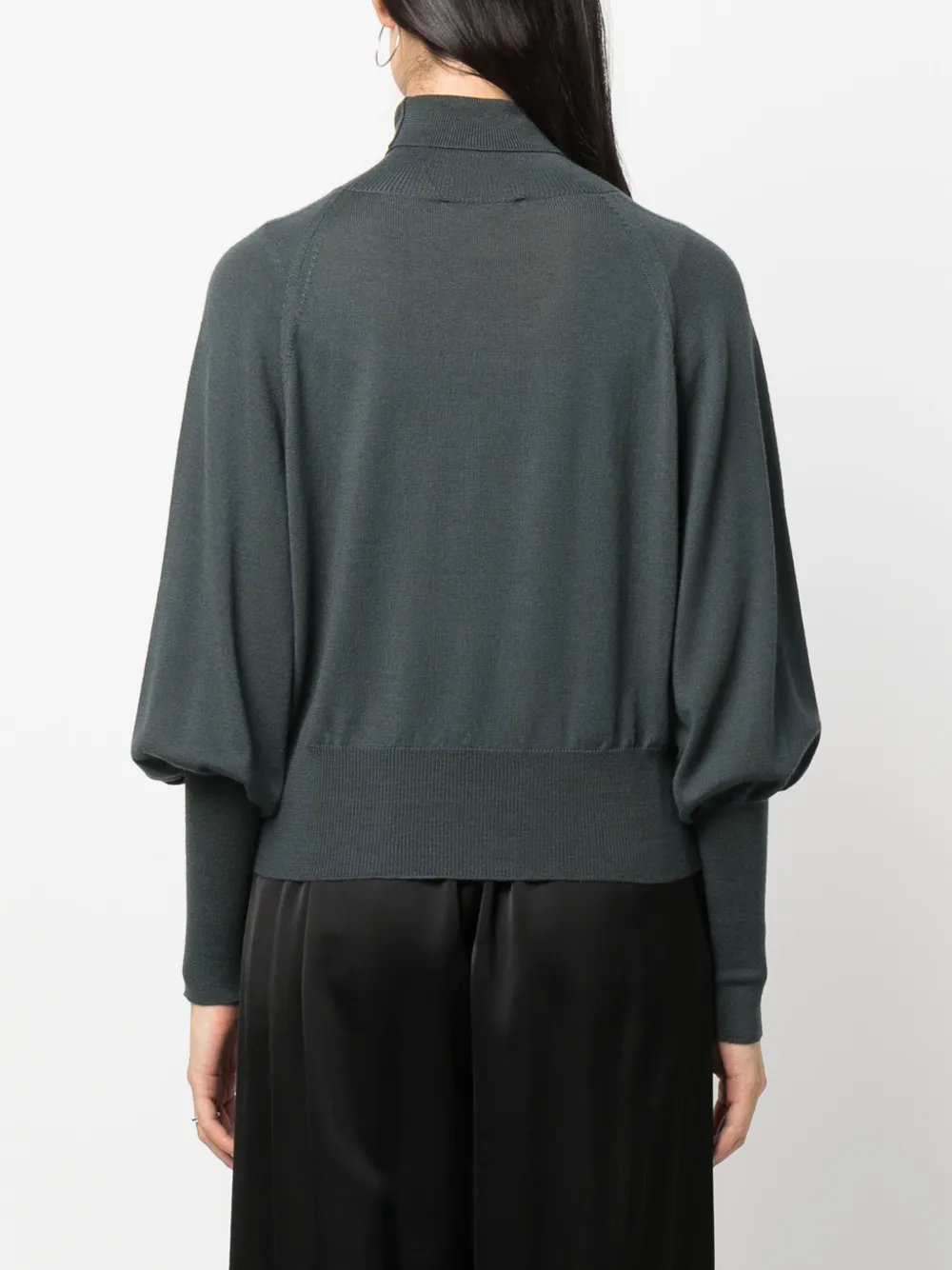⭐️FABIANA FILIPPI 茶系ドレープネック セーター⭐️ Fabiana Filippi Cashmere-blend Turtleneck Long Dress women