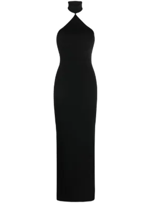 solace london the joni open-back dress Solace London Joni open-back Maxi Dress | Black