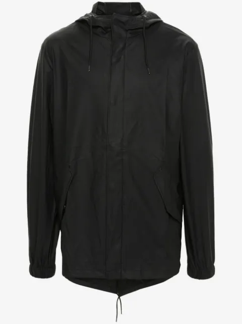 Rains Fishtail drawstring-hood coated parka