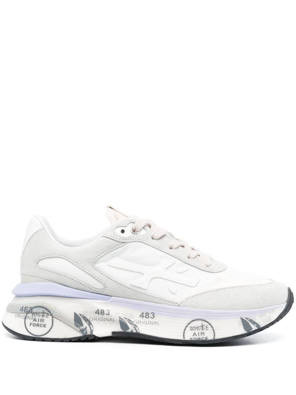 Premiata Moerun logo-patch sneakers - Neutrals