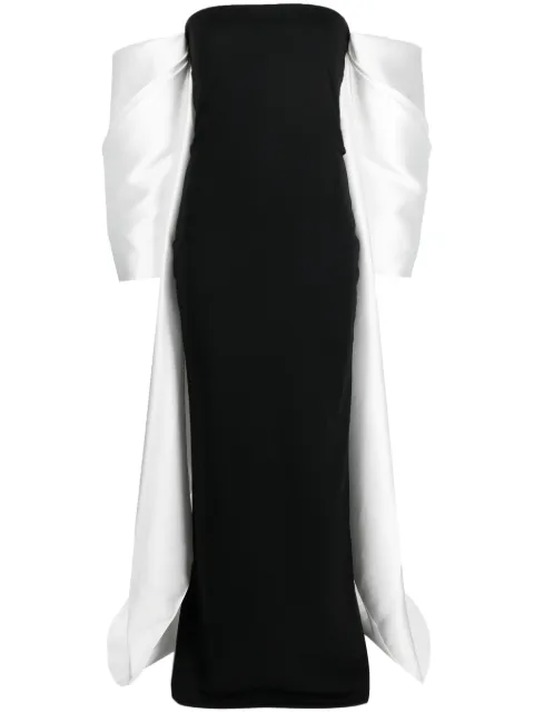 Solace London Kyla two-tone maxi dress