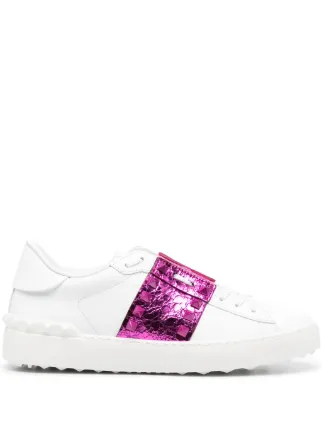 Valentino Garavani Rockstud metallic detail Sneakers White FARFETCH