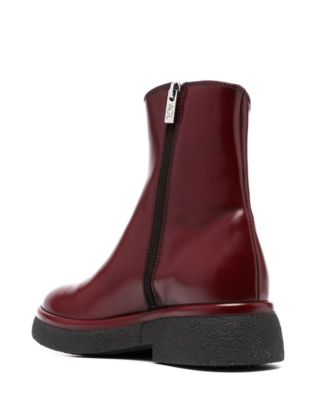 Shop Agl Attilio Giusti Leombruni Alison R Beat Leather Boots In Red