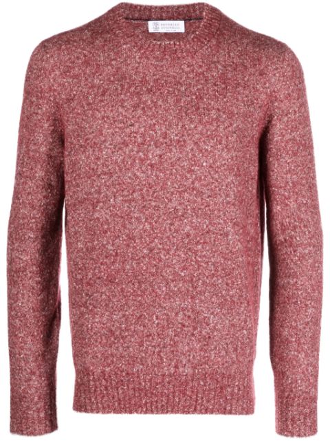 Brunello Cucinelli melange-effect crew-neck jumper Men