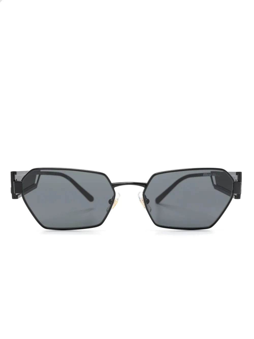 Miu Miu Eyewear logo metal sunglasses | Black | Image 1