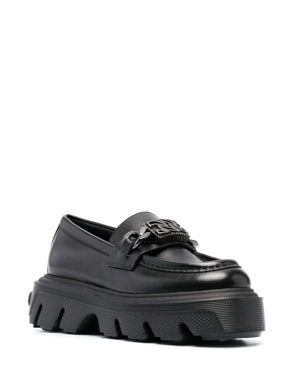 Casadei Leren loafers - Zwart