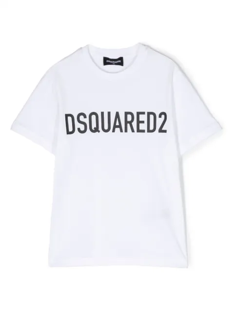 DSQUARED2 KIDS playera con logo estampado 