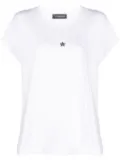 Lorena Antoniazzi crystal-embellished star T-shirt - White