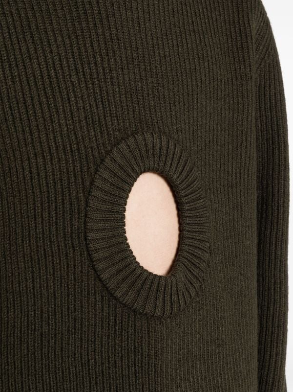 Craig Green CH Hole ribbed-knit Jumper - Farfetch