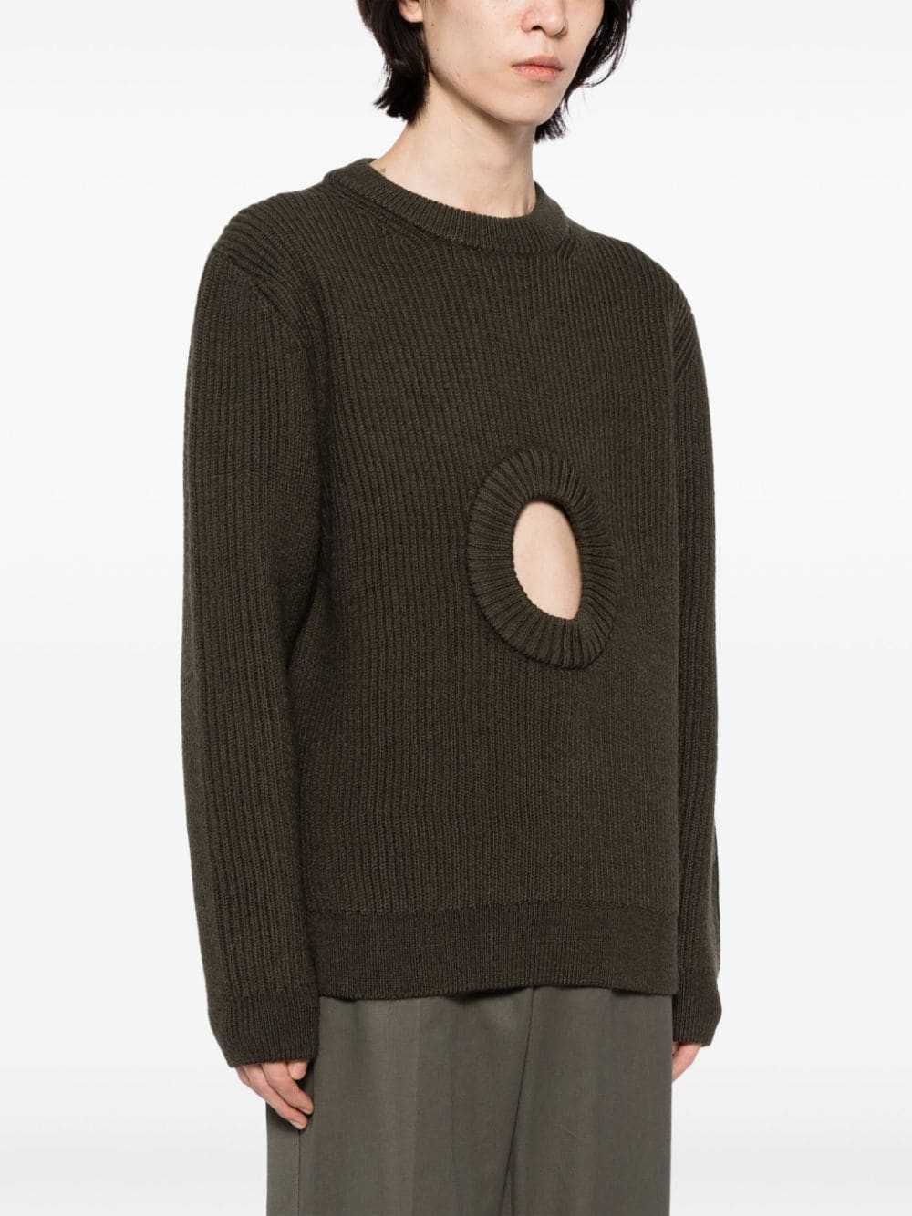 Craig Green CH Hole ribbed-knit Jumper - Farfetch