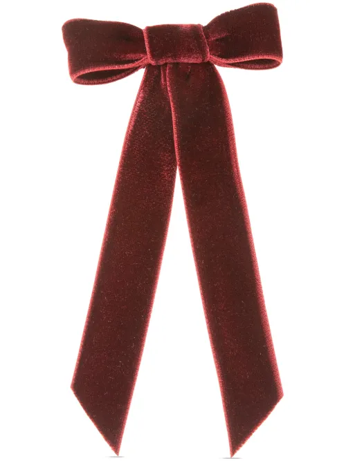 Barrette à nœud en velours - Jennifer Behr - Modalova