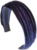 Jennifer Behr Natasha velvet headband - Blue