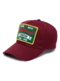 DSQUARED2 logo-patch cotton cap