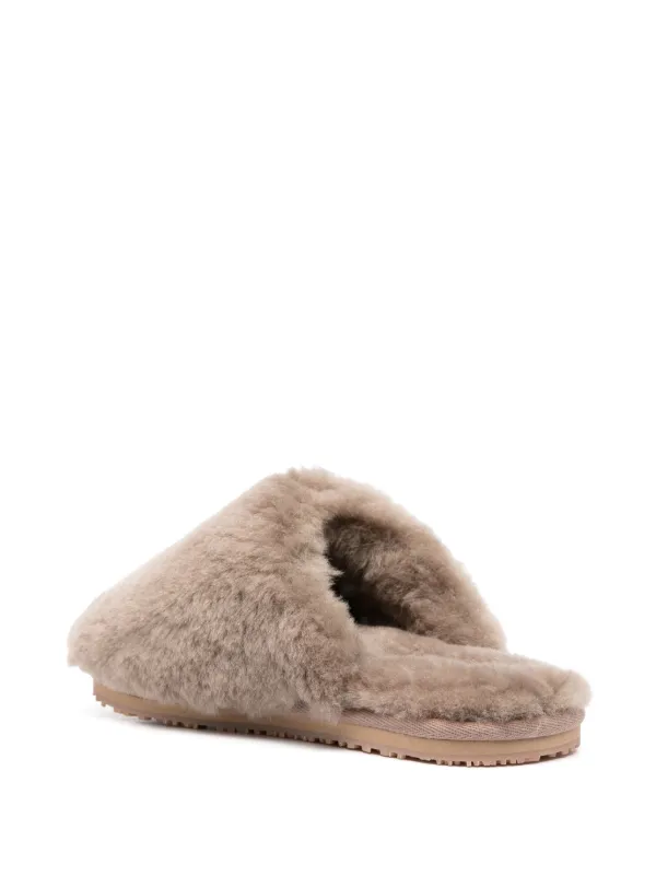 Real hot sale fur slippers