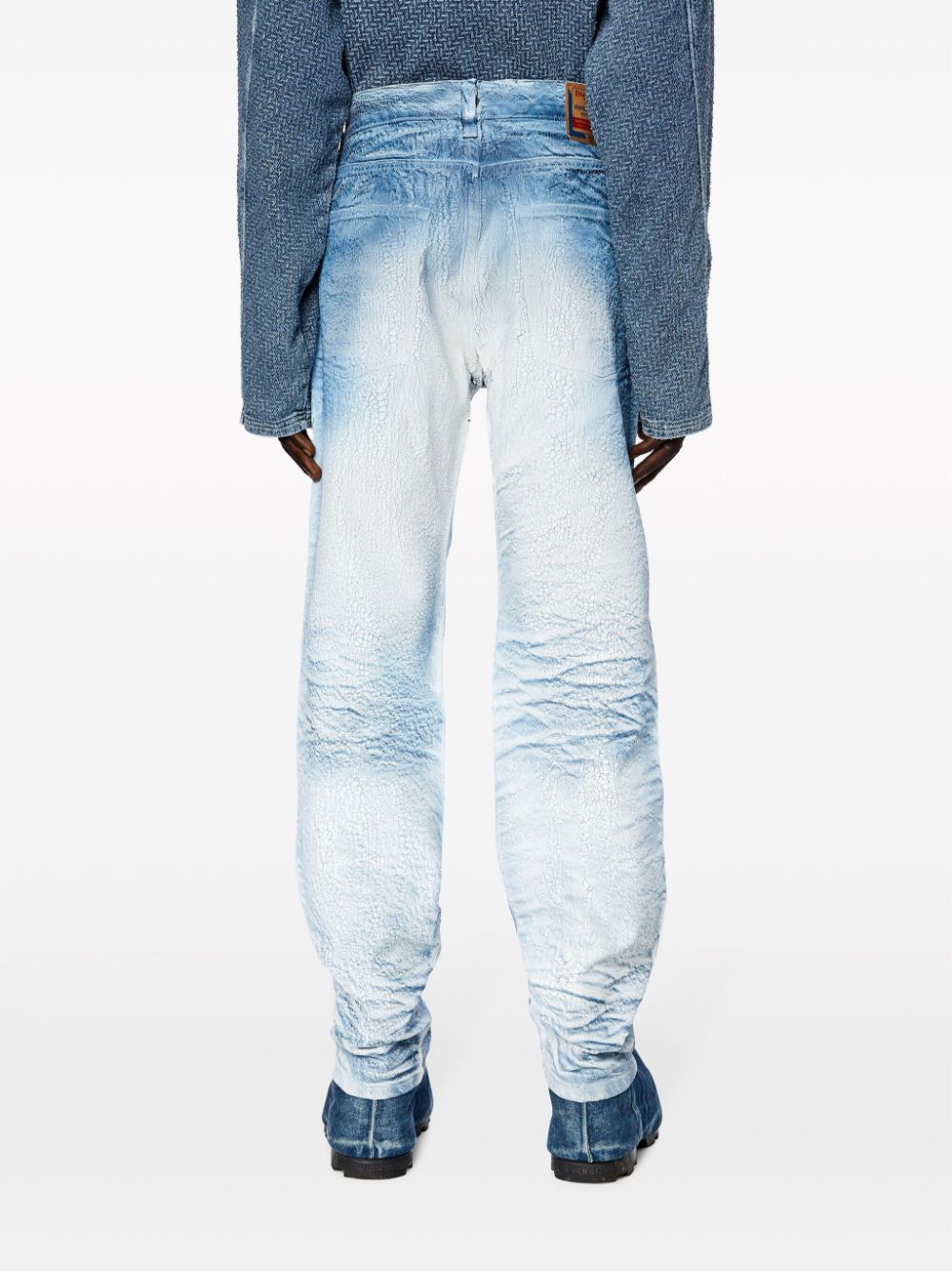 Shop Diesel 2010 D-macs 0nlaw Straight-leg Jeans In Blue