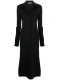 Alexander Wang embossed-logo midi shirtdress - Black