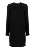 Nº21 scarf-detail two-tone minidress - Black