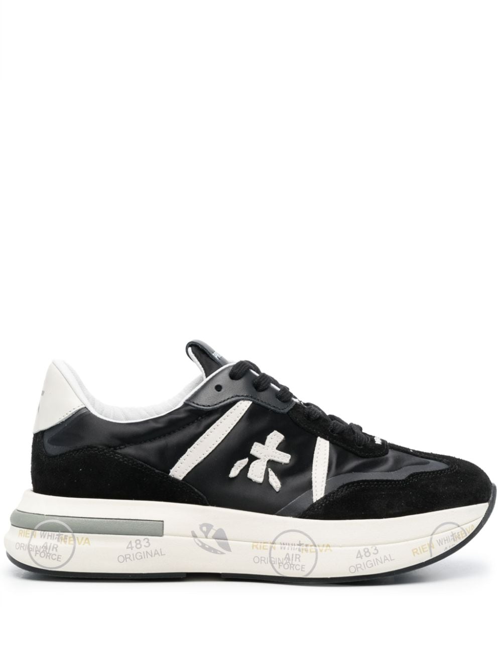 Shop Premiata Cassie Suede Sneakers In Black