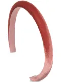 Jennifer Behr Tiana velvet headband - Pink
