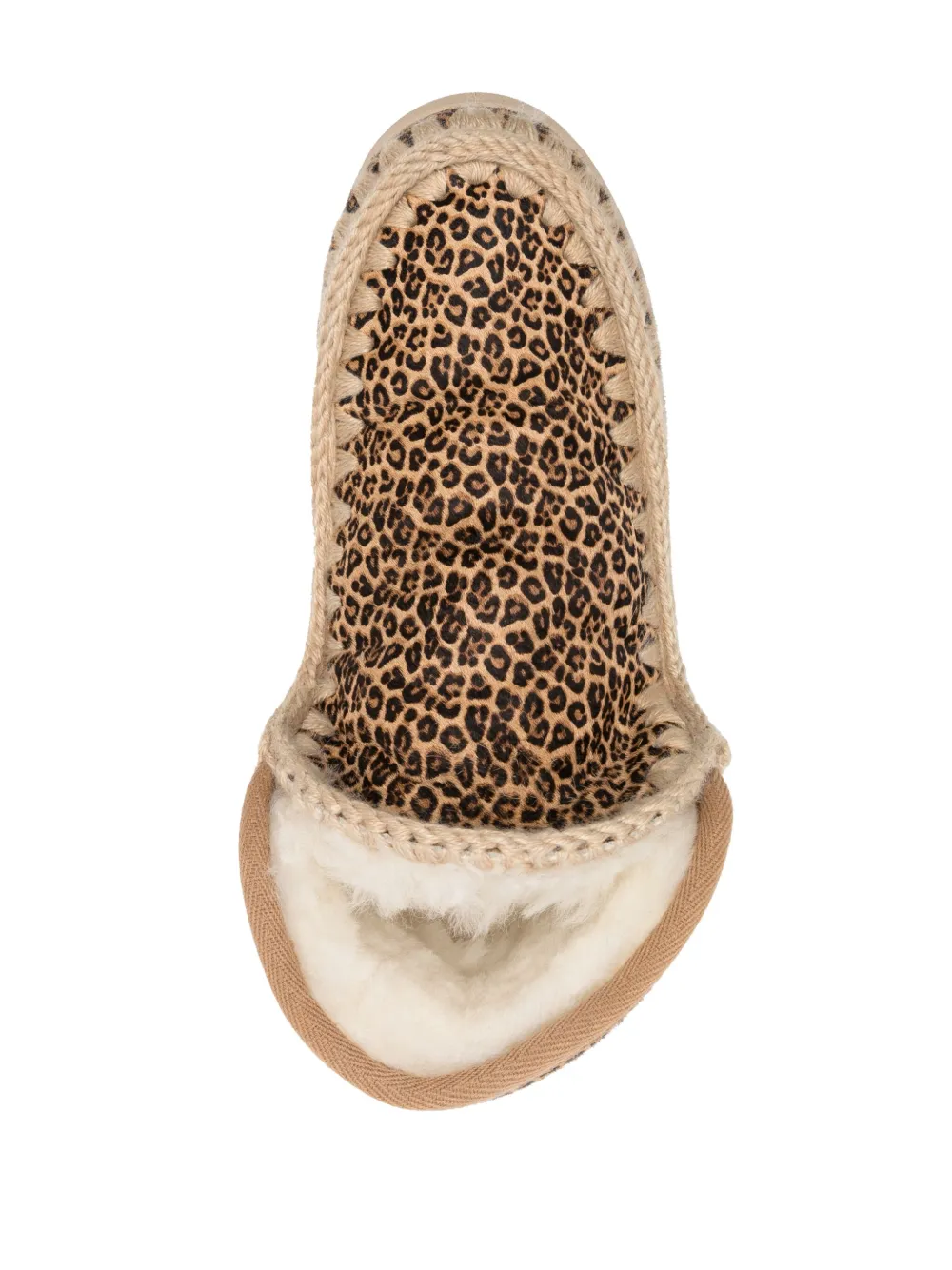 MOU ESKIMO LEOPARD-PRINT LEATHER ANKLE BOOTS